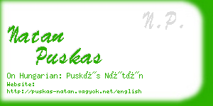 natan puskas business card